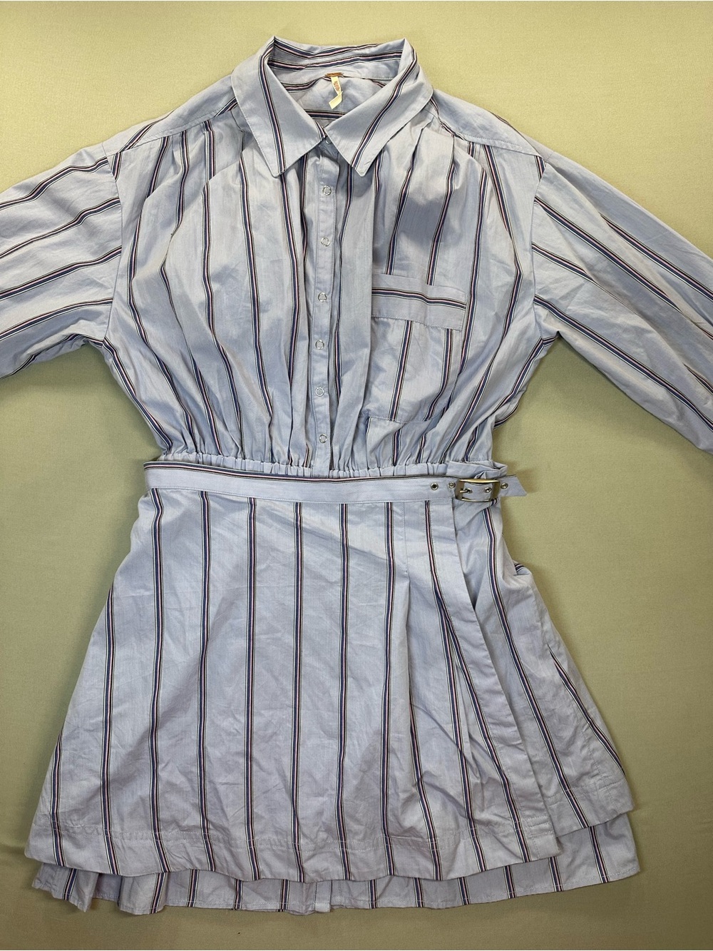NWT Free People High Vibrations Shirt Dress, Mini - Womens Medium - Picture 5 of 16